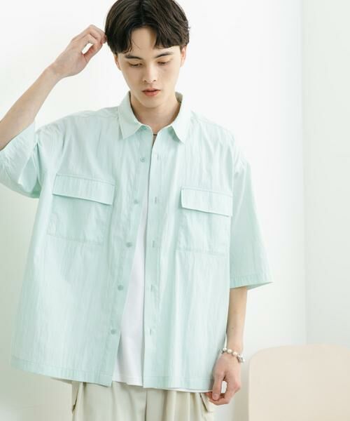 SENSE OF PLACE by URBAN RESEARCH / センスオブプレイス バイ アーバンリサーチ シャツ・ブラウス | ワッシャーナイロンショートスリーブシャツ | 詳細11