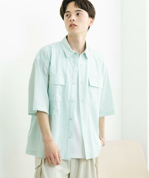 SENSE OF PLACE by URBAN RESEARCH / センスオブプレイス バイ アーバンリサーチ シャツ・ブラウス | ワッシャーナイロンショートスリーブシャツ | 詳細12