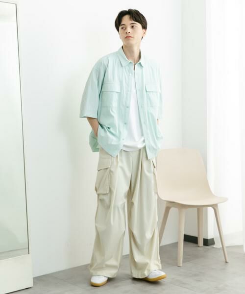 SENSE OF PLACE by URBAN RESEARCH / センスオブプレイス バイ アーバンリサーチ シャツ・ブラウス | ワッシャーナイロンショートスリーブシャツ | 詳細14