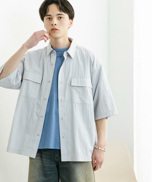 SENSE OF PLACE by URBAN RESEARCH / センスオブプレイス バイ アーバンリサーチ シャツ・ブラウス | ワッシャーナイロンショートスリーブシャツ | 詳細19