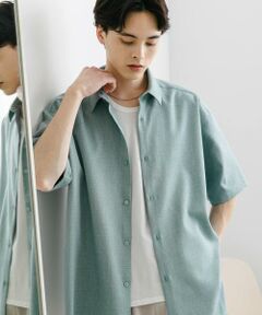 SENSE OF PLACE by URBAN RESEARCH / センスオブプレイス バイ アーバンリサーチ シャツ・ブラウス | メランジレギュラーカラーショートスリーブシャツ