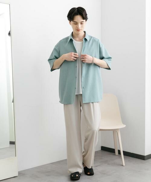 SENSE OF PLACE by URBAN RESEARCH / センスオブプレイス バイ アーバンリサーチ シャツ・ブラウス | メランジレギュラーカラーショートスリーブシャツ | 詳細5