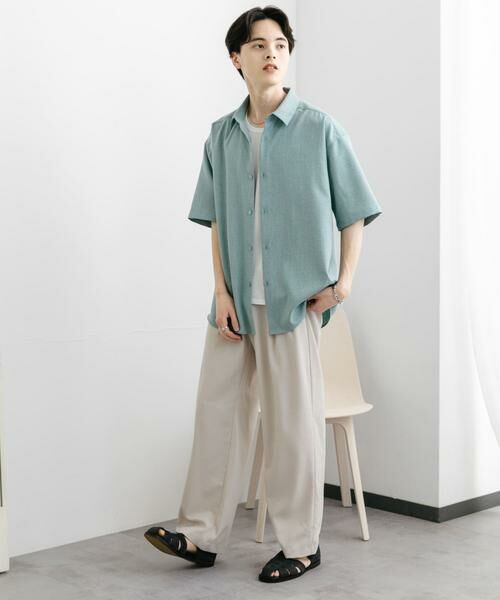 SENSE OF PLACE by URBAN RESEARCH / センスオブプレイス バイ アーバンリサーチ シャツ・ブラウス | メランジレギュラーカラーショートスリーブシャツ | 詳細6