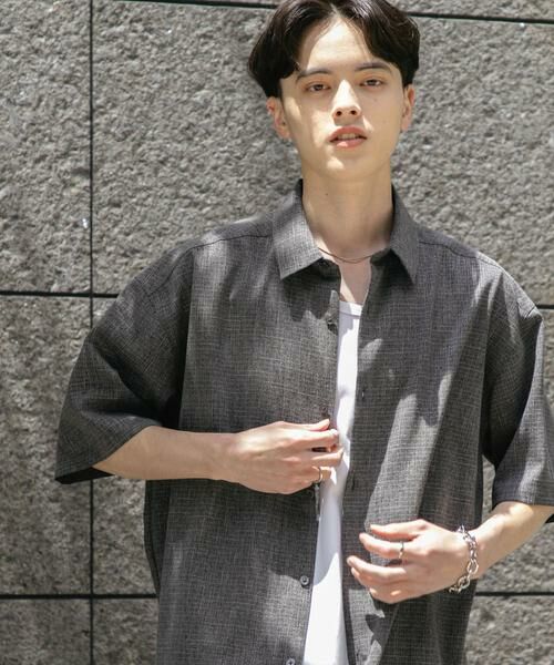 SENSE OF PLACE by URBAN RESEARCH / センスオブプレイス バイ アーバンリサーチ シャツ・ブラウス | メランジレギュラーカラーショートスリーブシャツ | 詳細14