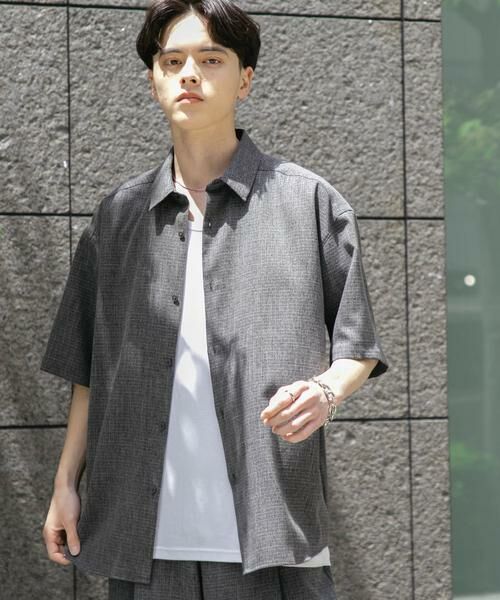 SENSE OF PLACE by URBAN RESEARCH / センスオブプレイス バイ アーバンリサーチ シャツ・ブラウス | メランジレギュラーカラーショートスリーブシャツ | 詳細18