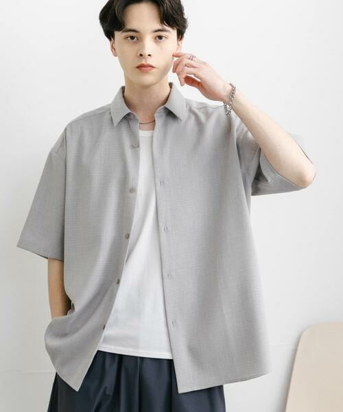 SENSE OF PLACE by URBAN RESEARCH / センスオブプレイス バイ アーバンリサーチ シャツ・ブラウス | メランジレギュラーカラーショートスリーブシャツ | 詳細27