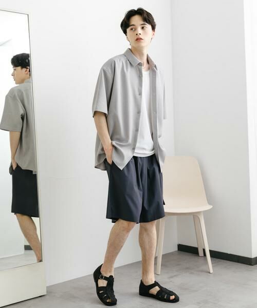 SENSE OF PLACE by URBAN RESEARCH / センスオブプレイス バイ アーバンリサーチ シャツ・ブラウス | メランジレギュラーカラーショートスリーブシャツ | 詳細30