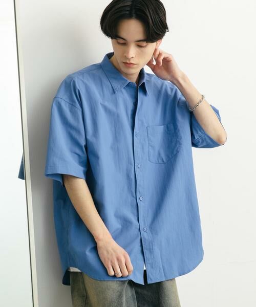 SENSE OF PLACE by URBAN RESEARCH / センスオブプレイス バイ アーバンリサーチ シャツ・ブラウス | ナイロンレギュラーカラールーズショートスリーブシャツ | 詳細2