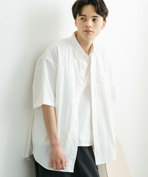 SENSE OF PLACE by URBAN RESEARCH / センスオブプレイス バイ アーバンリサーチ シャツ・ブラウス | ナイロンレギュラーカラールーズショートスリーブシャツ | 詳細14