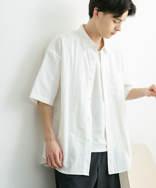 SENSE OF PLACE by URBAN RESEARCH / センスオブプレイス バイ アーバンリサーチ シャツ・ブラウス | ナイロンレギュラーカラールーズショートスリーブシャツ | 詳細15