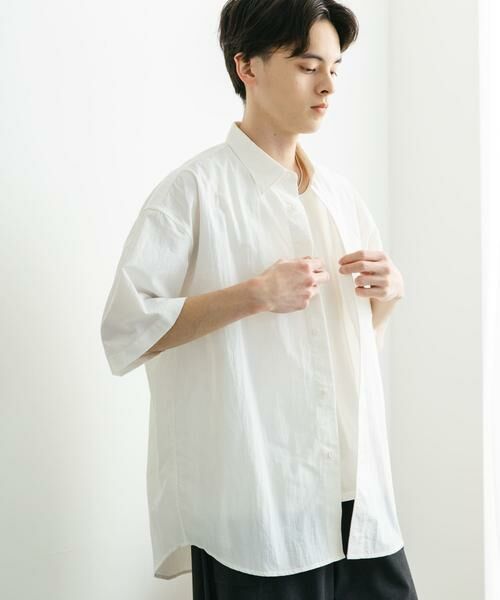 SENSE OF PLACE by URBAN RESEARCH / センスオブプレイス バイ アーバンリサーチ シャツ・ブラウス | ナイロンレギュラーカラールーズショートスリーブシャツ | 詳細17