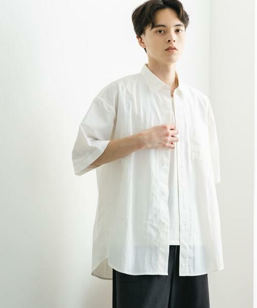 SENSE OF PLACE by URBAN RESEARCH / センスオブプレイス バイ アーバンリサーチ シャツ・ブラウス | ナイロンレギュラーカラールーズショートスリーブシャツ | 詳細18