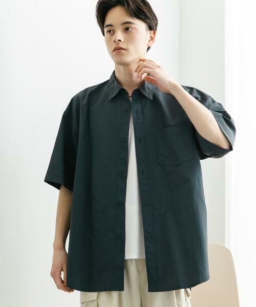 SENSE OF PLACE by URBAN RESEARCH / センスオブプレイス バイ アーバンリサーチ シャツ・ブラウス | ナイロンレギュラーカラールーズショートスリーブシャツ | 詳細24