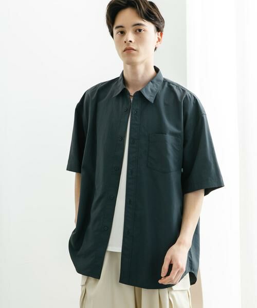 SENSE OF PLACE by URBAN RESEARCH / センスオブプレイス バイ アーバンリサーチ シャツ・ブラウス | ナイロンレギュラーカラールーズショートスリーブシャツ | 詳細26