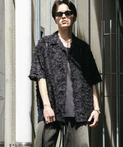 SENSE OF PLACE by URBAN RESEARCH / センスオブプレイス バイ アーバンリサーチ シャツ・ブラウス | フリンジジャガードショートスリーブシャツ