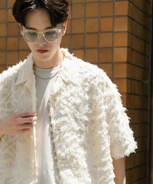 SENSE OF PLACE by URBAN RESEARCH / センスオブプレイス バイ アーバンリサーチ シャツ・ブラウス | フリンジジャガードショートスリーブシャツ | 詳細1