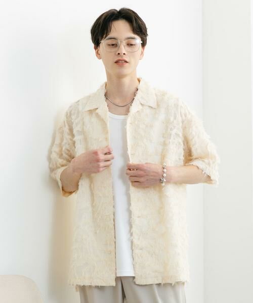 SENSE OF PLACE by URBAN RESEARCH / センスオブプレイス バイ アーバンリサーチ シャツ・ブラウス | フリンジジャガードショートスリーブシャツ | 詳細10