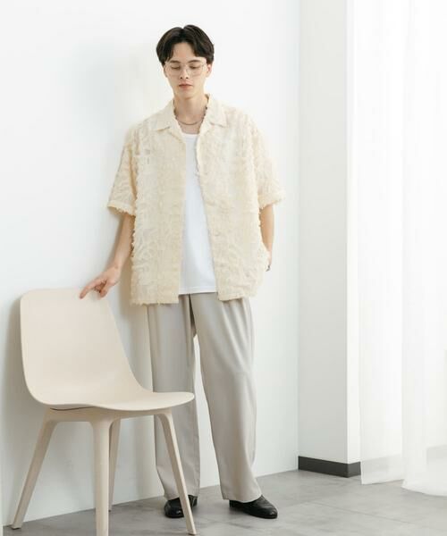 SENSE OF PLACE by URBAN RESEARCH / センスオブプレイス バイ アーバンリサーチ シャツ・ブラウス | フリンジジャガードショートスリーブシャツ | 詳細12