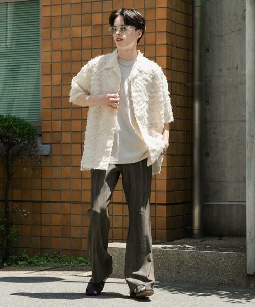 SENSE OF PLACE by URBAN RESEARCH / センスオブプレイス バイ アーバンリサーチ シャツ・ブラウス | フリンジジャガードショートスリーブシャツ | 詳細5