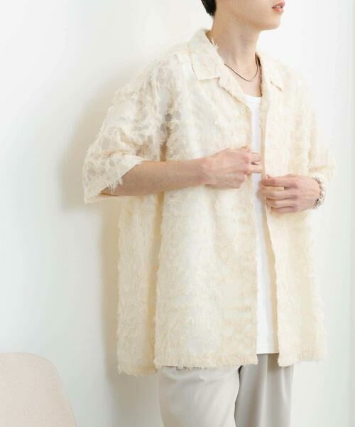 SENSE OF PLACE by URBAN RESEARCH / センスオブプレイス バイ アーバンリサーチ シャツ・ブラウス | フリンジジャガードショートスリーブシャツ | 詳細7