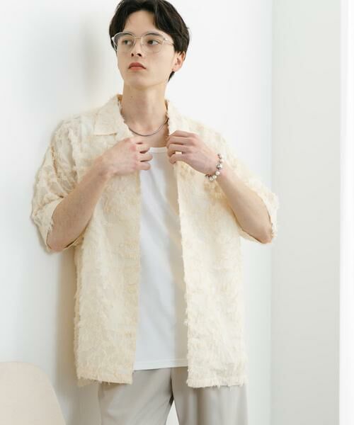 SENSE OF PLACE by URBAN RESEARCH / センスオブプレイス バイ アーバンリサーチ シャツ・ブラウス | フリンジジャガードショートスリーブシャツ | 詳細9