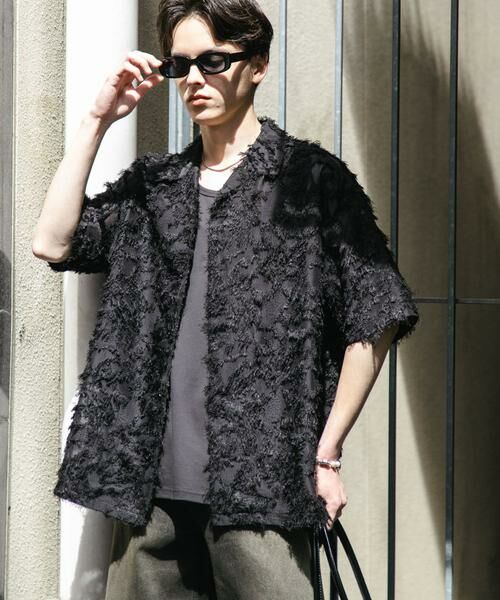 SENSE OF PLACE by URBAN RESEARCH / センスオブプレイス バイ アーバンリサーチ シャツ・ブラウス | フリンジジャガードショートスリーブシャツ | 詳細23