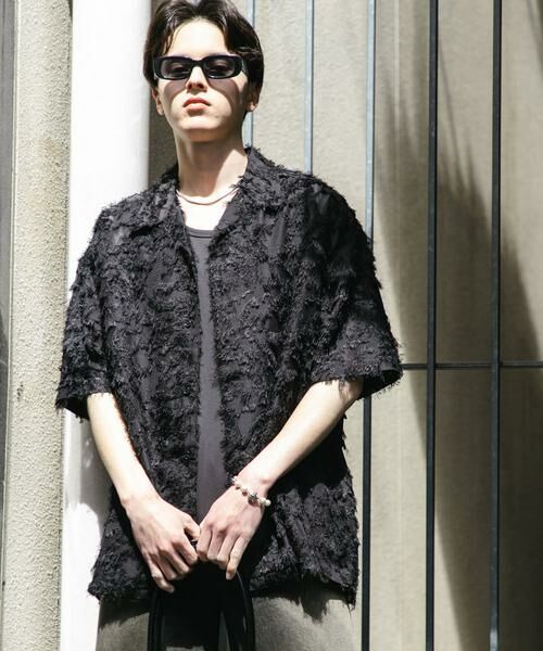 SENSE OF PLACE by URBAN RESEARCH / センスオブプレイス バイ アーバンリサーチ シャツ・ブラウス | フリンジジャガードショートスリーブシャツ | 詳細24