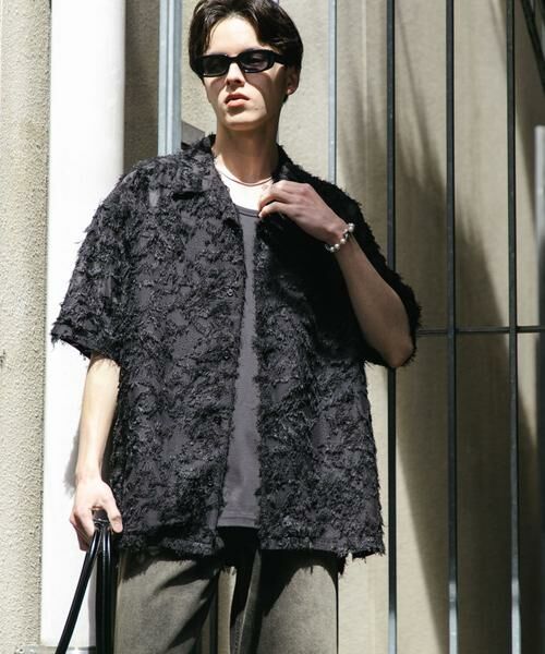 SENSE OF PLACE by URBAN RESEARCH / センスオブプレイス バイ アーバンリサーチ シャツ・ブラウス | フリンジジャガードショートスリーブシャツ | 詳細25