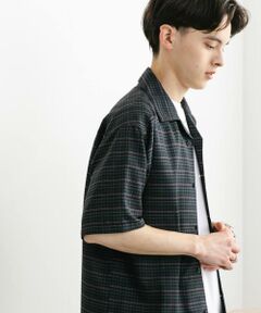 SENSE OF PLACE by URBAN RESEARCH / センスオブプレイス バイ アーバンリサーチ シャツ・ブラウス | チェックオープンカラーショートスリーブシャツ