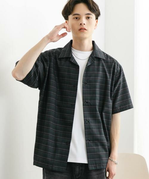 SENSE OF PLACE by URBAN RESEARCH / センスオブプレイス バイ アーバンリサーチ シャツ・ブラウス | チェックオープンカラーショートスリーブシャツ | 詳細1