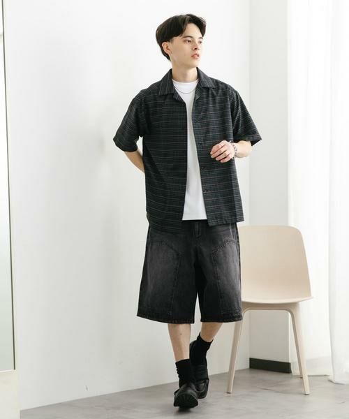 SENSE OF PLACE by URBAN RESEARCH / センスオブプレイス バイ アーバンリサーチ シャツ・ブラウス | チェックオープンカラーショートスリーブシャツ | 詳細4