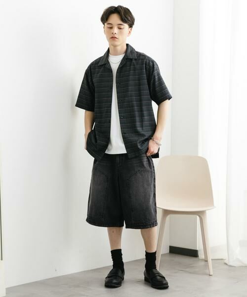 SENSE OF PLACE by URBAN RESEARCH / センスオブプレイス バイ アーバンリサーチ シャツ・ブラウス | チェックオープンカラーショートスリーブシャツ | 詳細5