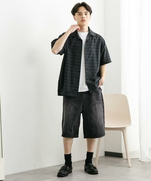 SENSE OF PLACE by URBAN RESEARCH / センスオブプレイス バイ アーバンリサーチ シャツ・ブラウス | チェックオープンカラーショートスリーブシャツ | 詳細6