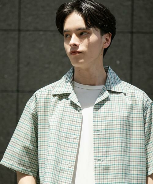 SENSE OF PLACE by URBAN RESEARCH / センスオブプレイス バイ アーバンリサーチ シャツ・ブラウス | チェックオープンカラーショートスリーブシャツ | 詳細12