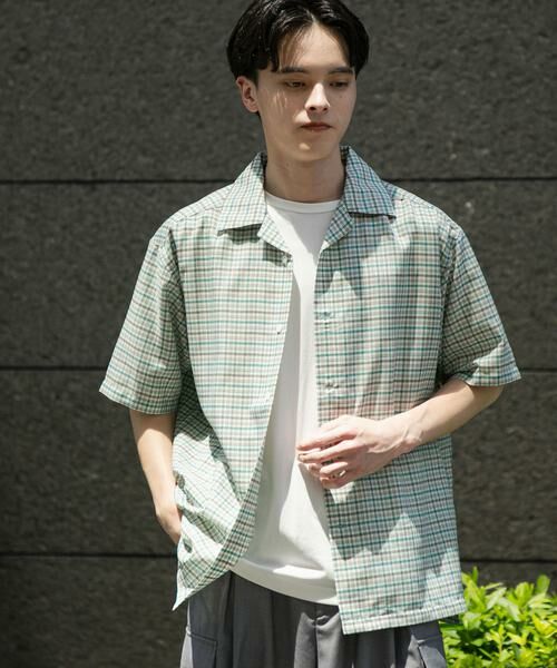 SENSE OF PLACE by URBAN RESEARCH / センスオブプレイス バイ アーバンリサーチ シャツ・ブラウス | チェックオープンカラーショートスリーブシャツ | 詳細13