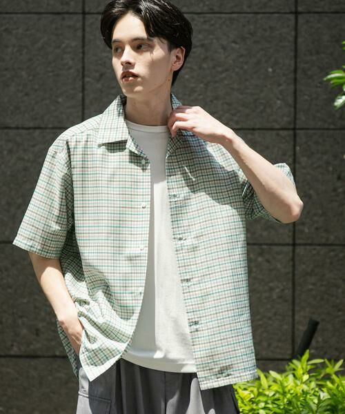 SENSE OF PLACE by URBAN RESEARCH / センスオブプレイス バイ アーバンリサーチ シャツ・ブラウス | チェックオープンカラーショートスリーブシャツ | 詳細14