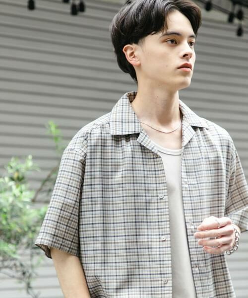 SENSE OF PLACE by URBAN RESEARCH / センスオブプレイス バイ アーバンリサーチ シャツ・ブラウス | チェックオープンカラーショートスリーブシャツ | 詳細20