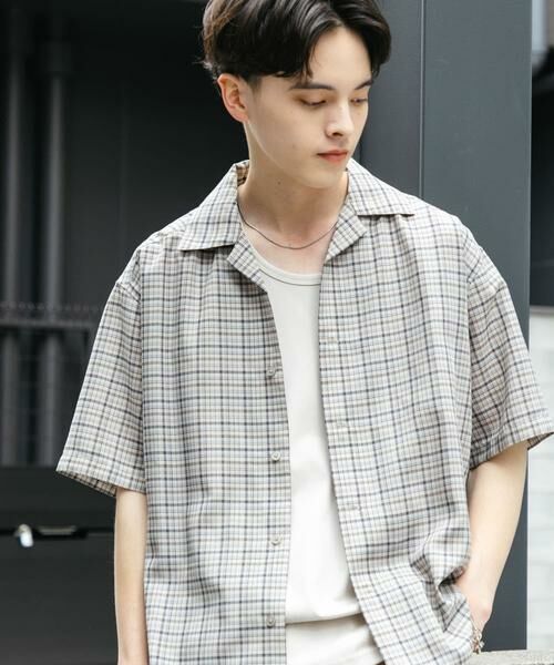 SENSE OF PLACE by URBAN RESEARCH / センスオブプレイス バイ アーバンリサーチ シャツ・ブラウス | チェックオープンカラーショートスリーブシャツ | 詳細21