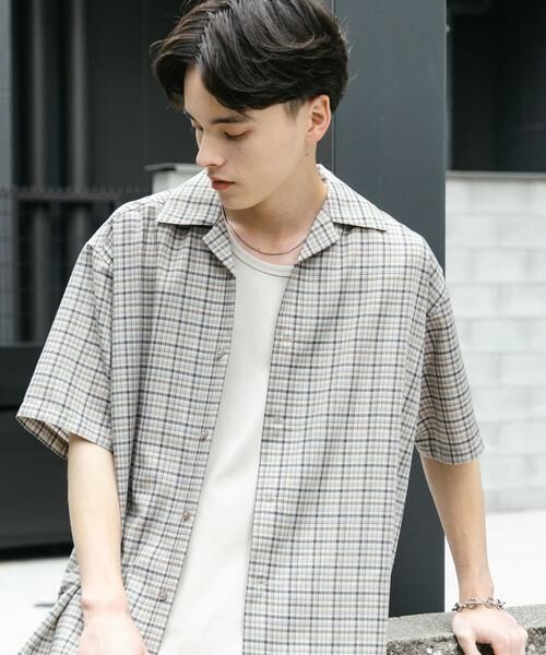 SENSE OF PLACE by URBAN RESEARCH / センスオブプレイス バイ アーバンリサーチ シャツ・ブラウス | チェックオープンカラーショートスリーブシャツ | 詳細22
