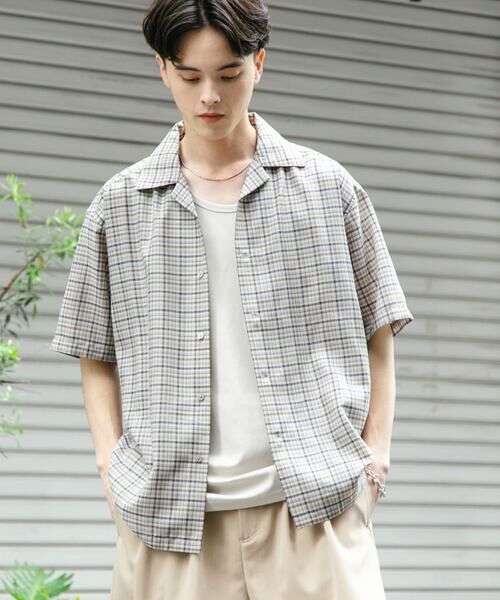SENSE OF PLACE by URBAN RESEARCH / センスオブプレイス バイ アーバンリサーチ シャツ・ブラウス | チェックオープンカラーショートスリーブシャツ | 詳細25
