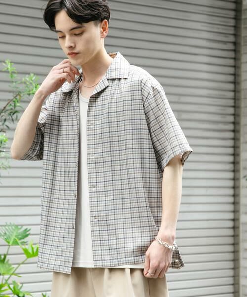 SENSE OF PLACE by URBAN RESEARCH / センスオブプレイス バイ アーバンリサーチ シャツ・ブラウス | チェックオープンカラーショートスリーブシャツ | 詳細26