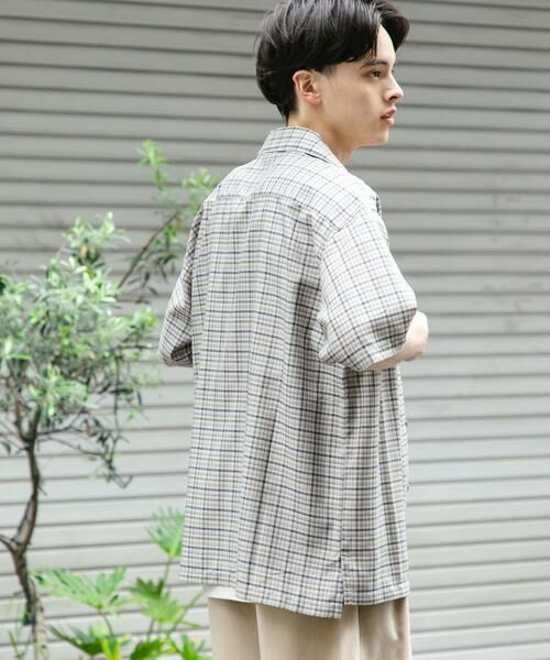 SENSE OF PLACE by URBAN RESEARCH / センスオブプレイス バイ アーバンリサーチ シャツ・ブラウス | チェックオープンカラーショートスリーブシャツ | 詳細28