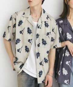 SENSE OF PLACE by URBAN RESEARCH / センスオブプレイス バイ アーバンリサーチ シャツ・ブラウス | 『ユニセックス』ボタニカルオープンカラーショートスリーブシャツ