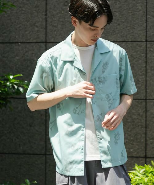 SENSE OF PLACE by URBAN RESEARCH / センスオブプレイス バイ アーバンリサーチ シャツ・ブラウス | 『ユニセックス』ボタニカルオープンカラーショートスリーブシャツ | 詳細1