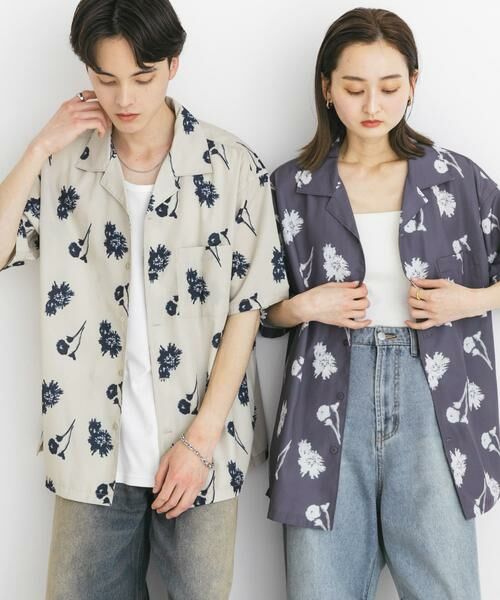 SENSE OF PLACE by URBAN RESEARCH / センスオブプレイス バイ アーバンリサーチ シャツ・ブラウス | 『ユニセックス』ボタニカルオープンカラーショートスリーブシャツ | 詳細19