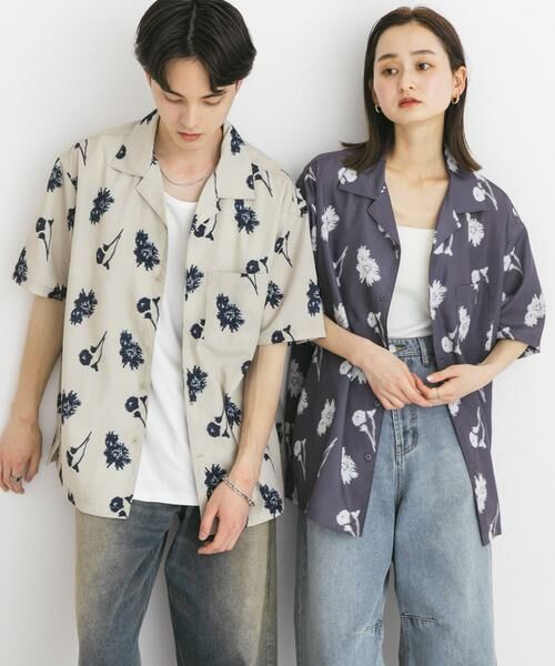 SENSE OF PLACE by URBAN RESEARCH / センスオブプレイス バイ アーバンリサーチ シャツ・ブラウス | 『ユニセックス』ボタニカルオープンカラーショートスリーブシャツ | 詳細20