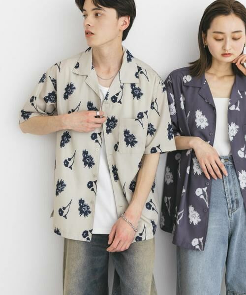 SENSE OF PLACE by URBAN RESEARCH / センスオブプレイス バイ アーバンリサーチ シャツ・ブラウス | 『ユニセックス』ボタニカルオープンカラーショートスリーブシャツ | 詳細25