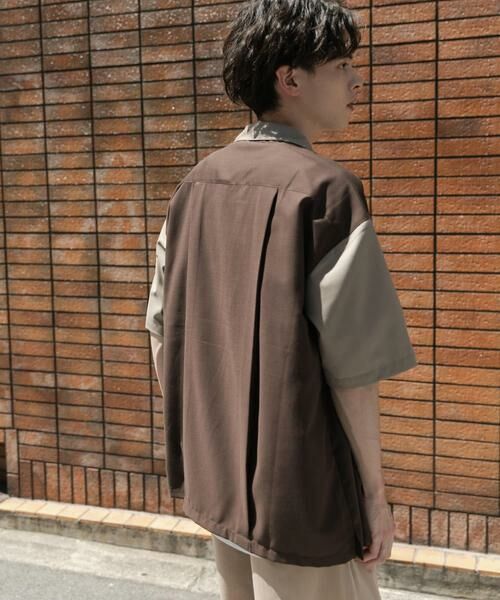 SENSE OF PLACE by URBAN RESEARCH / センスオブプレイス バイ アーバンリサーチ シャツ・ブラウス | バイカラーオープンカラーショートスリーブシャツ | 詳細4
