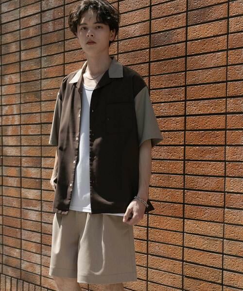 SENSE OF PLACE by URBAN RESEARCH / センスオブプレイス バイ アーバンリサーチ シャツ・ブラウス | バイカラーオープンカラーショートスリーブシャツ | 詳細5
