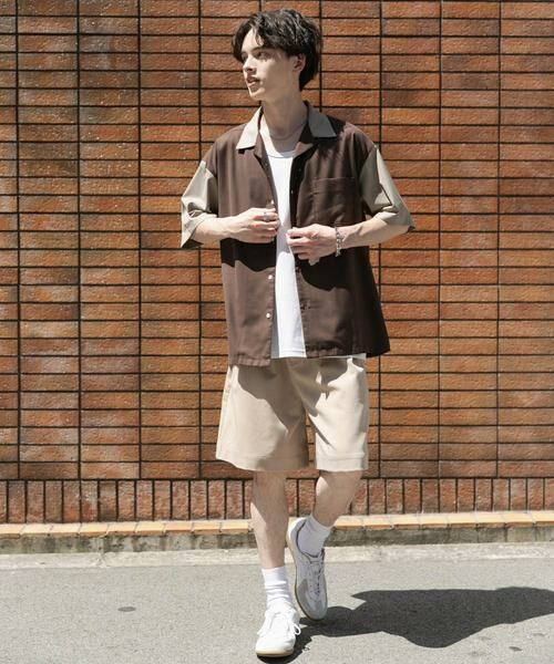 SENSE OF PLACE by URBAN RESEARCH / センスオブプレイス バイ アーバンリサーチ シャツ・ブラウス | バイカラーオープンカラーショートスリーブシャツ | 詳細6